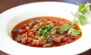 vegetable soup for the diet with 6 petals